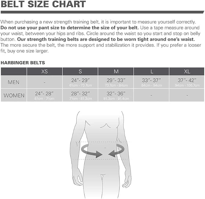 Harbinger Weightlifting Belt, Foam, 4.5" Width
