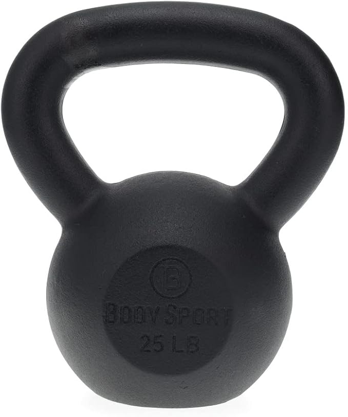 Body Sport Cast Iron Kettlebell - Professional Weight Training Equipment for Home & Gym Workouts
