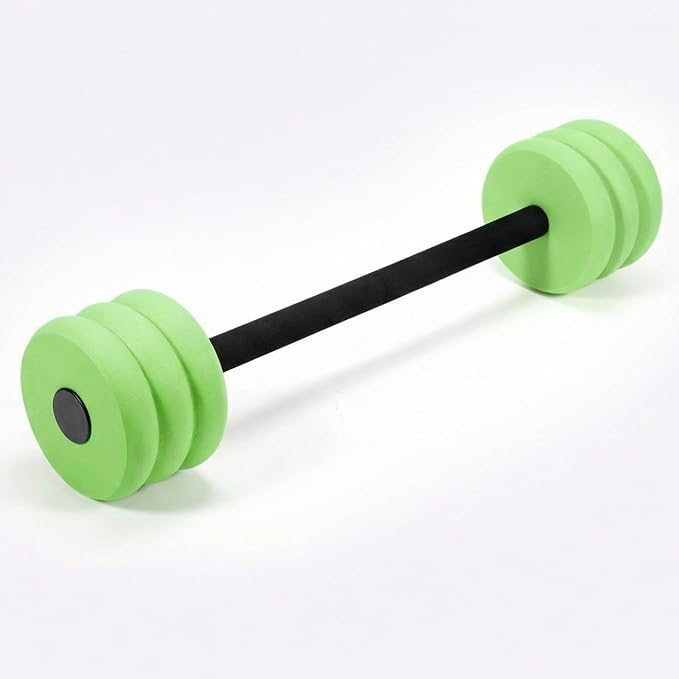 Soulchen Long Aquatic Exercise Dumbbells Pool Exercise Foam Water Weights Dumbbell Aquatic Pool Barbells with High Density EVA Foam for Swim Water Aerobics Workouts Loss