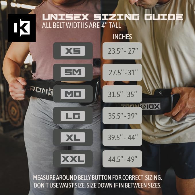 Premium Weight Lifting Belt, 4 Inch Weight Belt for Men and Women with Self Locking Metal Buckle for Maximum Support, Weightlifting Belt for Squat or Deadlift, Durable Gym Belt for Men