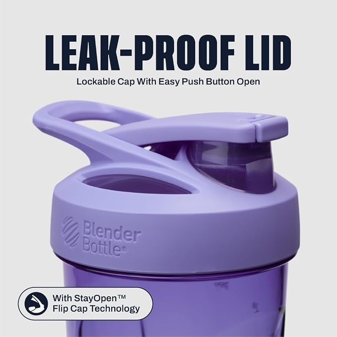 BlenderBottle Sport Flip Tritan Shaker Bottle 28 oz Purple