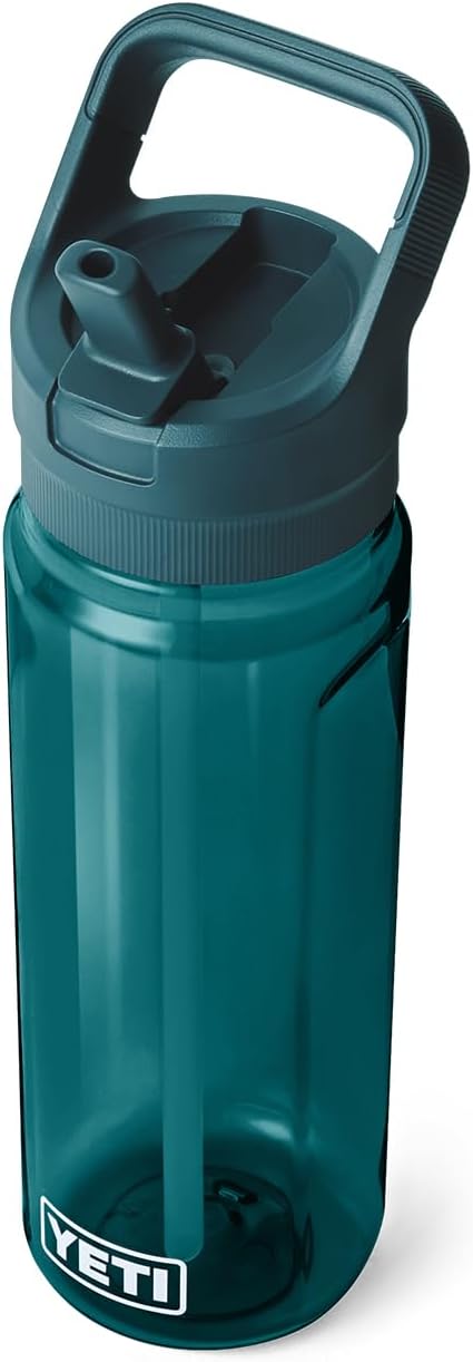 YETI Yonder 750 ml/25 oz Water Bottle with Yonder Straw Cap, Agave Teal