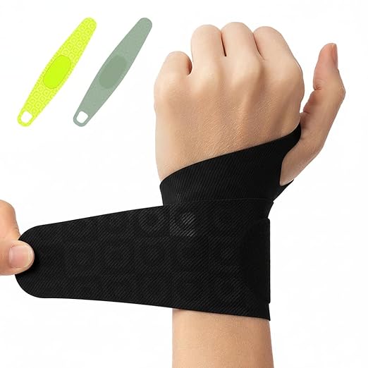 aoFIT Adjustable Wrist Brace for Pain Relief, Carpal Tunnel & Tendonitis Support – Ergonomic Compression, Breathable & Anti-Slip Design, Fits Left & Right Hand, Ideal for Sports, Gaming & Office Use