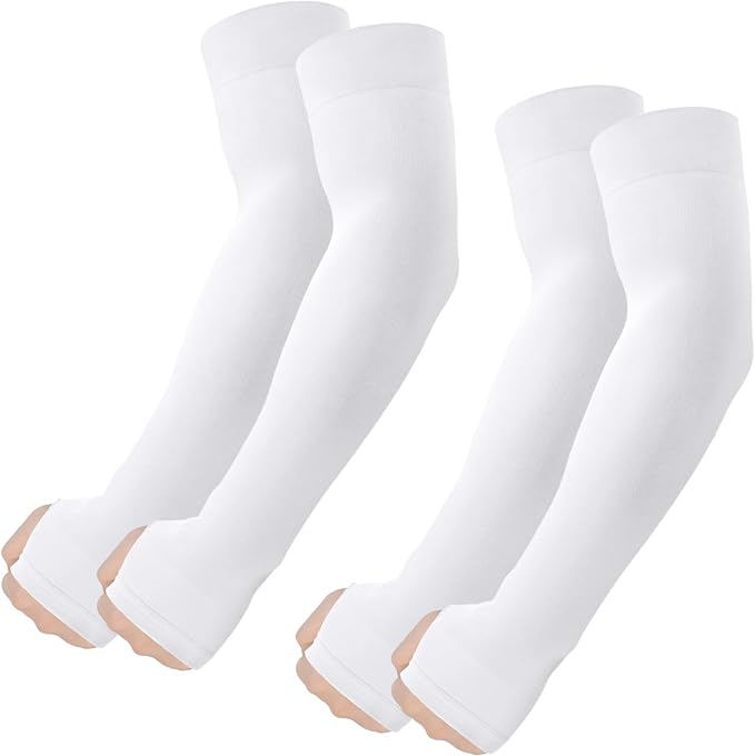 ROXUN Arm Sleeves with Thumb Hole, Cooling UV Sun Protection for Men/Women | High‑elastic fabric,compression tattoo cover up for men/women,great for outdoor activities