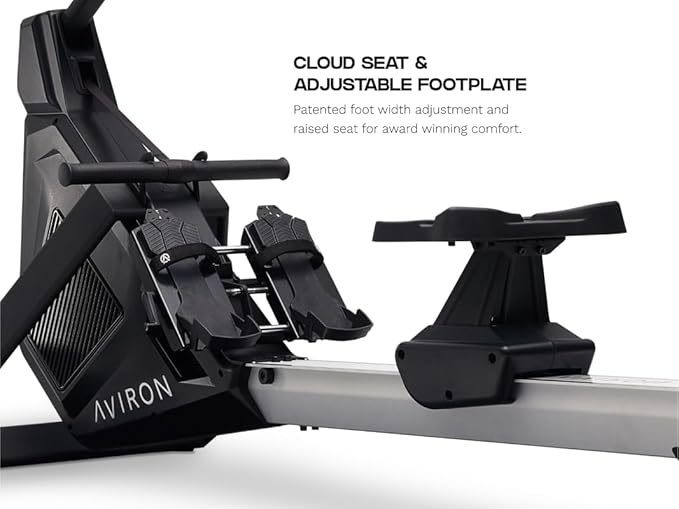 StrongGo Rowing Machine -Compatible with iPad—Dual Air & Magnetic Resistance Up to 100 lbs | Game-Based Workouts, Compact Storage Design