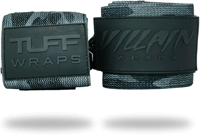 Villain Wrist Wraps for Weightlifting & Powerlifting – Adjustable Support Straps for Men and Women – Ideal for Strength Training, CrossFit, Bodybuilding – Durable Comfort to Eliminate Wrist Pain