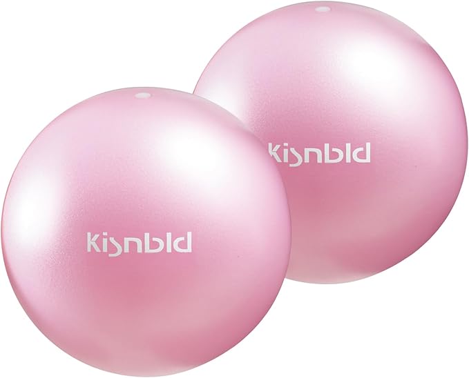kisnbld Small Exercise Ball, 9 Inch Mini Pilates Ball, Anti Burst and Slip Resistant Mini Yoga Ball for Stability, Fitness, Physical Therapy, Stretching & Core Strength Workout at Home Gym & Office