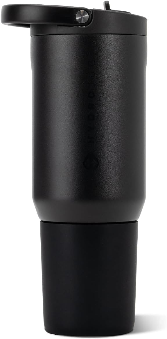 HydroJug Sport 20 oz Insulated Stainless Steel Water Bottle, Black