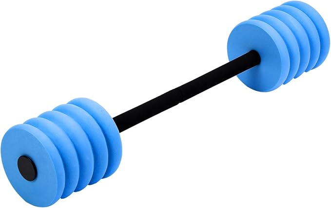 Soulchen Long Aquatic Exercise Dumbbells Pool Exercise Foam Water Weights Dumbbell Aquatic Pool Barbells with High Density EVA Foam for Swim Water Aerobics Workouts Loss