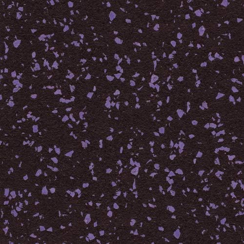 American Floor Mats 3/8in (9mm) Thick 10% Dark Purple 4' x 12' Heavy Duty Rubber Rolls, Protective Exercise Mats, Home Gym Rubber Flooring
