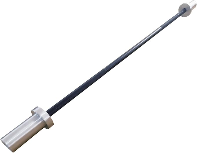 4FT 5LB Aluminum Kids Barbell, 70LB Capacity | Youth training bar with 22mm knurled grip, bearings, brass bushings, and 2-inch Olympic plate compatibility
