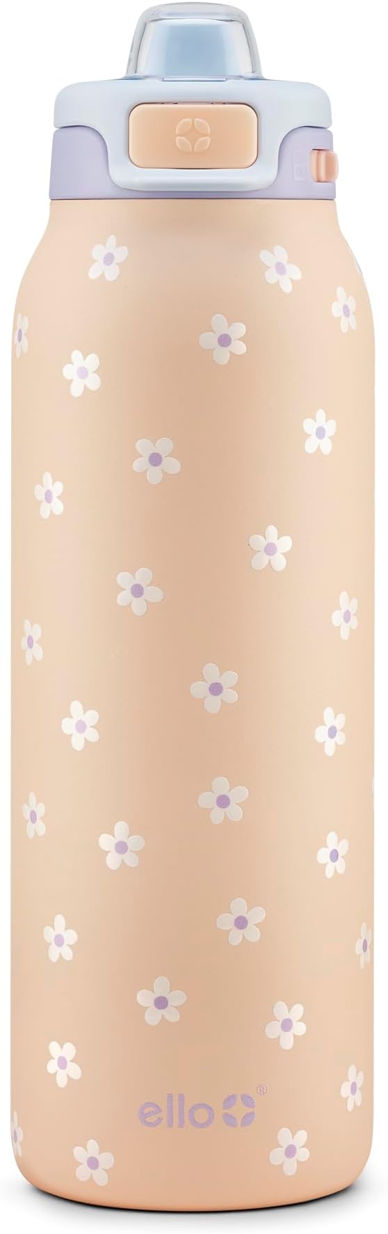 Ello Pop & Fill Insulated Stainless Steel Water Bottle with Quick Fill Lid, Leakproof Locking, Sip or Chug Spout, BPA-Free, Double Wall Vacuum Insulated for Sports, Travel & School- 22oz / 32oz / 40oz