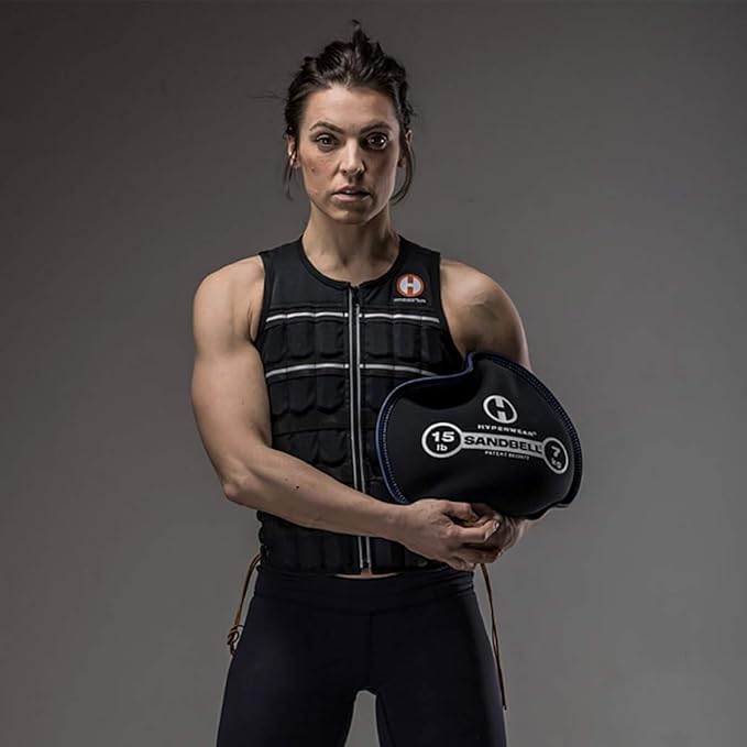 HYPERWEAR SandBell® Soft Sandbag Weight (2–50 lbs) – Pre-Filled with Clean USA Sand, Safe Soft Weight for Strength Training, HIIT, Functional Fitness, Rucking & Home Workouts