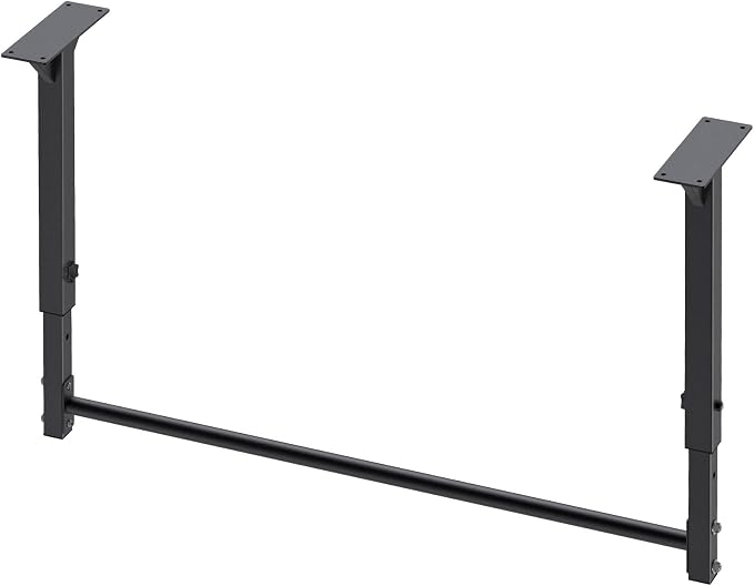Kipika 48" Ceiling Mounted Pull Up Bar, Heavy Duty Multi-Grip Chin Up Bar,Mounted Pullup Bar, Adjustable Height, Pull Up Bands for Chin Ups & Body Stretching, Ideal for Home Gym and Strength Training