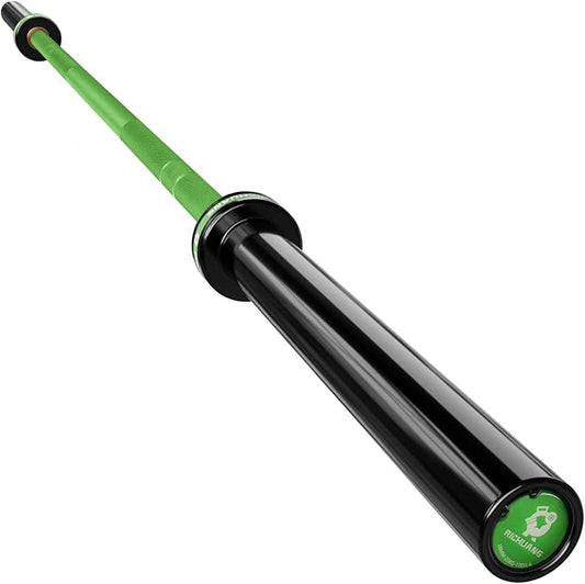 7ft Olympic Barbell 28mm 45lb – 500/700/1000LB Bar for Home Gym | Ceramic coated steel. Smooth spinning sleeves. Fits 2" plates. For snatch, clean and jerk, squats, deadlifts, bench press.