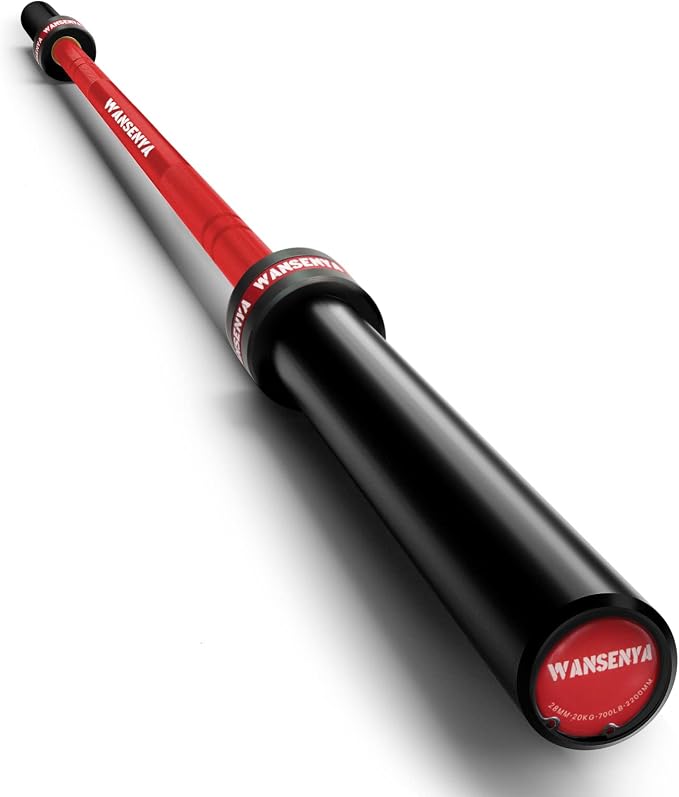 7FT Olympic Barbell 45lb,28MM 2 Inch Olympic Bar for No. 45 Steel,Olympic Weight Bars for Lifting,CrossFit,Bench Press,Deadlift,Squats,Strength Training bars