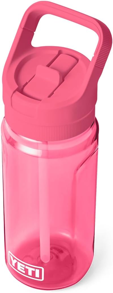 YETI Yonder 600 ml/20 oz Water Bottle with Yonder Straw Cap, Tropical Pink