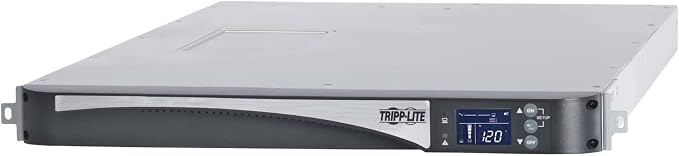Tripp Lite Double-Conversion Smart Online UPS, 120V 2000VA 1600W, 5 NEMA 5-15R Outlets, Network Card Slot, LCD Status Screen, Expandable Battery, USB, DB9, 1U Rack Mount, 2-Year Warranty (SU2000LCD1U)