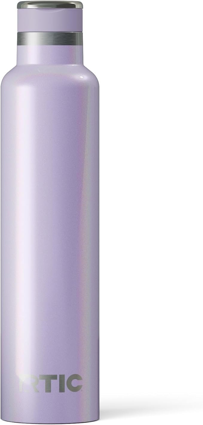 RTIC 26oz Journey Water Bottle, Ceramic Lined, Lavender Glitter | Stainless Steel Metal, Insulated for Hot and Cold Drinks, Sports, Travel and Camping
