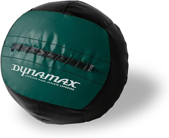 Dynamax Mini Medicine Ball, 2–12 lb Soft Shell Wall Ball, 10-Inch Weighted Exercise Ball for Strength Training, Core Workouts, Conditioning & Functional Fitness