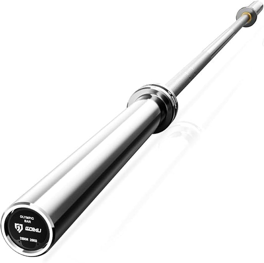 PB01 7FT Olympic Barbell, Weight Bar with Knurled Grip for Squats, Deadlifts, Weightlifting, Strength Training, Bench Press, Fits 2-inch Standard Weight Plates, 1500LB Capacity