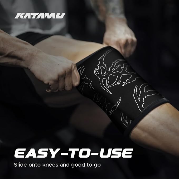 Gothic 7mm Neoprene Knee Sleeves for Weightlifting — Premium Compression Support for Men and Women, Powerlifting, Squats and Strength Training, IPL Pair | Compression Support for Men and Women, Powerlifting, Squats and Strength Training, IPL Pair