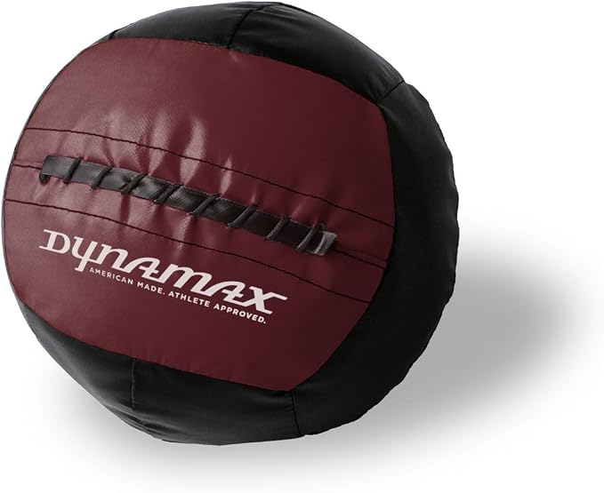 Dynamax Mini Medicine Ball, 2–12 lb Soft Shell Wall Ball, 10-Inch Weighted Exercise Ball for Strength Training, Core Workouts, Conditioning & Functional Fitness