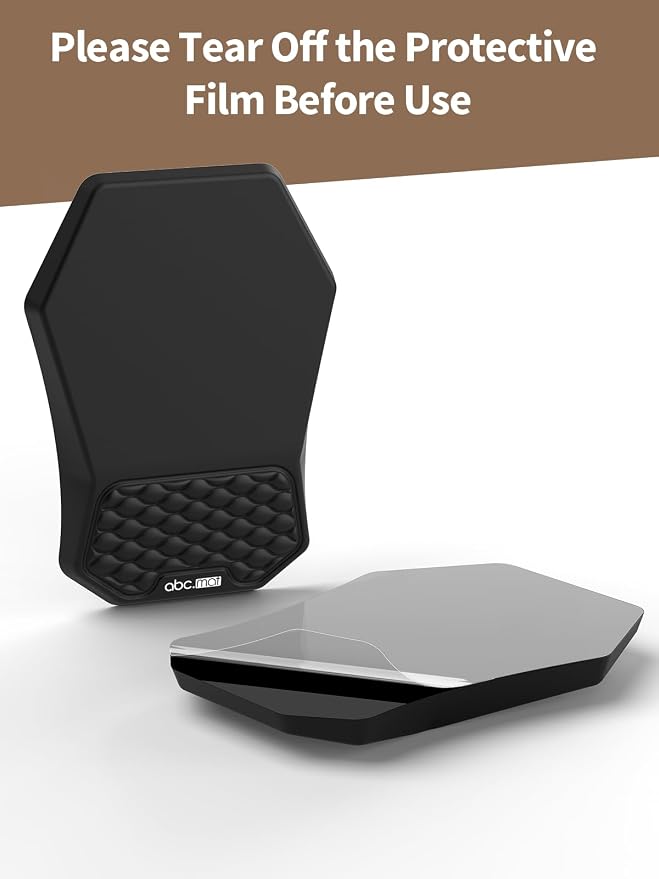 Ergonomic Mouse Pad Wrist Rest and Keyboard Wrist Rest Support Set | Massage Design Mousepad for Carpal Tunnel Pain Relief, Memory Foam, Non-Slip PU Base for Computer Desk, Topographic
