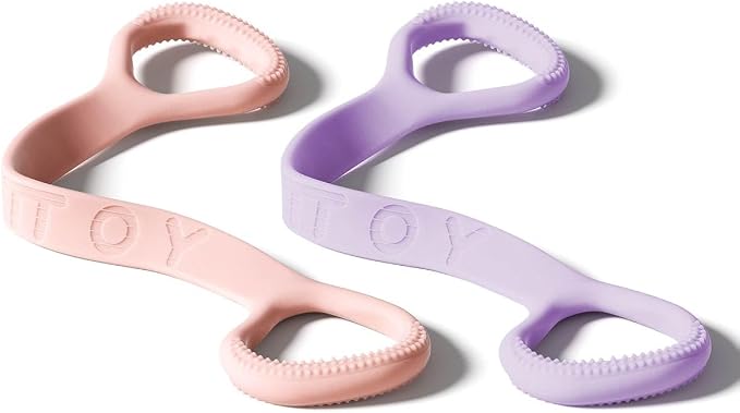 YOTTOY Figure 8 Resistance Band, Elastic Resistance Band with Comfortable Handles for Home Workout, Physical Therapy, Arm, Leg & Glute Training