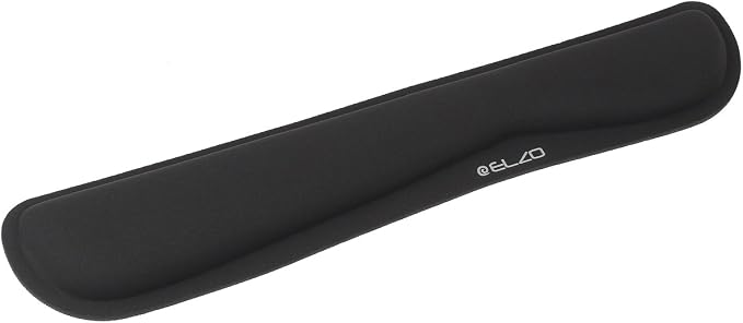 ELZO Keyboard Wrist Rest Pad Support with 65D High-Density Thicken Memory Foam Padding, Ergonomic Design Computer Rest Pad Desk Wrist Mat, Non-Slip Rubber Base Office Laptop | 65D High-Density Thicken Memory Foam Padding, Ergonomic Design Computer Rest...