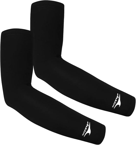 Achiou Volleyball Arm Sleeves for Women, Cooling Ice Silk Sun Sleeves Youth | Summer Ice Silk Compression Sleeves, UPF 50+ UV Protection, Perfect for Teen Girls & Women Outdoor Sports, Anti-slip Silicone