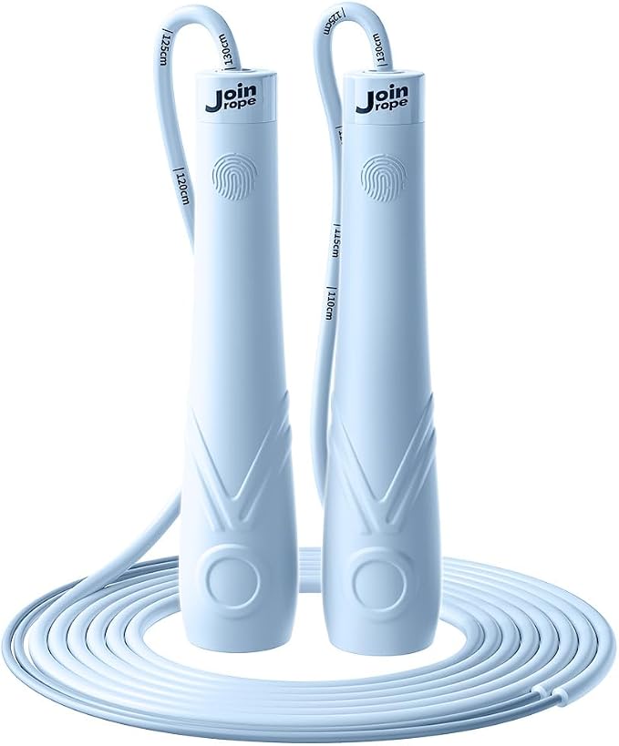 Kids Jump Rope for Children-Adjustable Speed Skipping Rope with Dual Bearings, Segmented Anti-Tangle Cord, Silicone Handles, Indoor Outdoor Fitness Toy for Boys & Girls