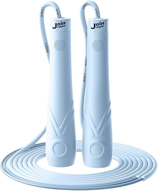 Kids Jump Rope for Children-Adjustable Speed Skipping Rope with Dual Bearings, Segmented Anti-Tangle Cord, Silicone Handles, Indoor Outdoor Fitness Toy for Boys & Girls