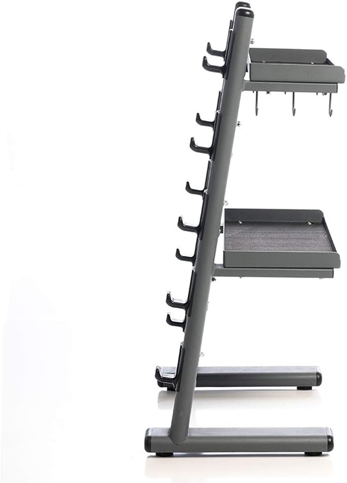 Power Systems Black Chrome Cable Attachment Storage Rack Heavy Duty Gym Organizer for Bars and Accessories, Mobile Rack for Home Gym, Fitness Studio and Commercial Equipment Storage