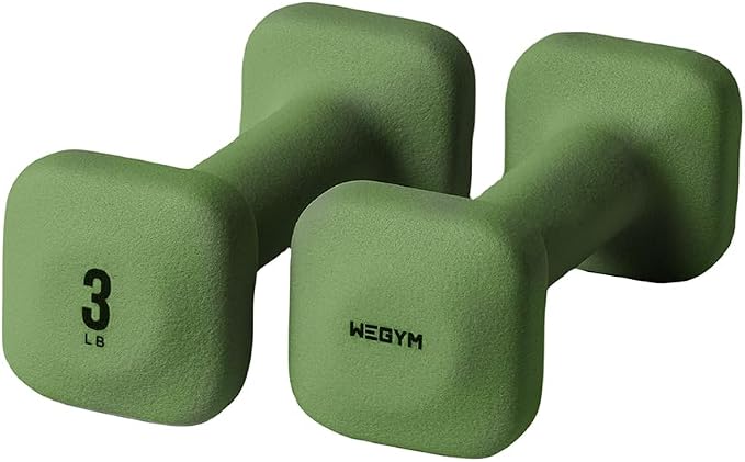 WeGym Square Dumbbells for Home Gym, Hand Weights for Strength Training