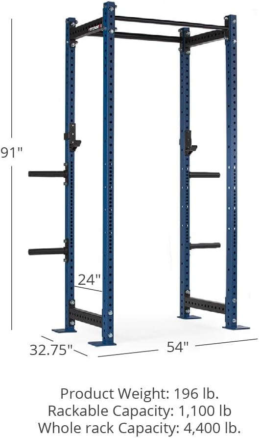 Titan Fitness T-3 Series Power Rack, 1,100 LB Capacity Cage for Weightlifting and Strength Training