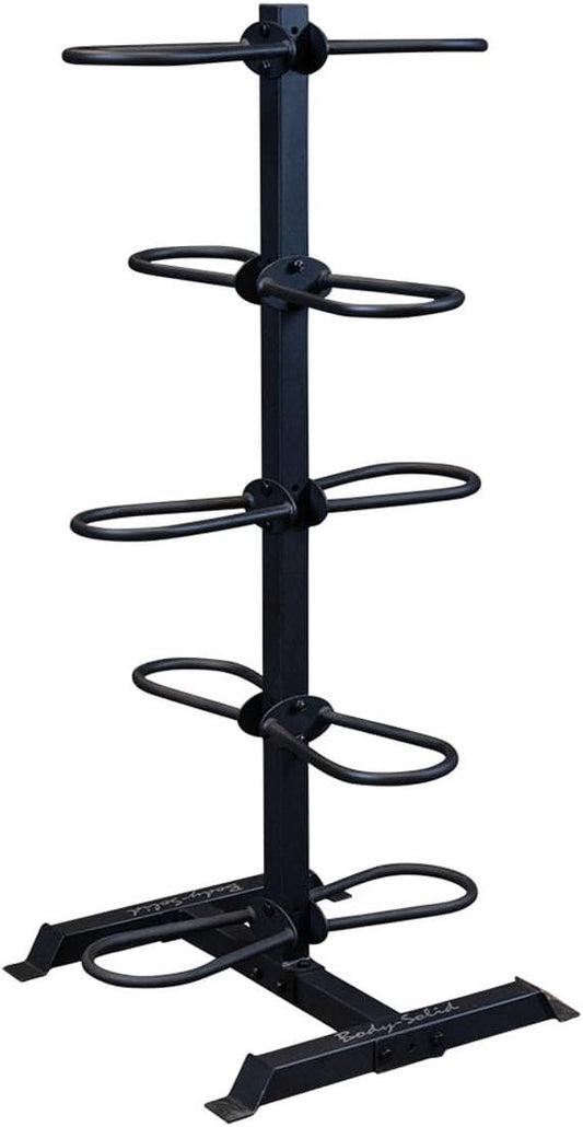 Body-Solid Vertical Stand for Medicine Ball, Wall Ball, Exercise Ball, Slam Balls, Dual Grip Medicine Balls, Sand Balls, 10 Balls Rack Capacity with Diameter Up to 16 inches