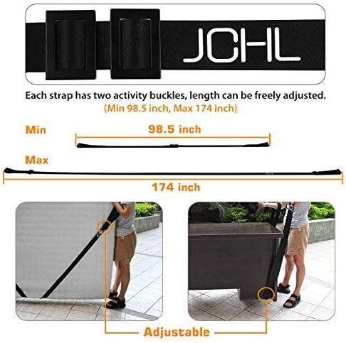 Moving Straps Moving and Lifting System for 2 Mover Adjustable Shoulder Lifting 4 Buckles Easily Move Lift Carry Secure Furniture Appliances Heavy Objects