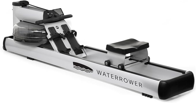 WaterRower M1 Rowing Machine with S4 BLE Monitor | USA Made Water Rower | Original Handcrafted Erg Row Machine for Home Use & Gym