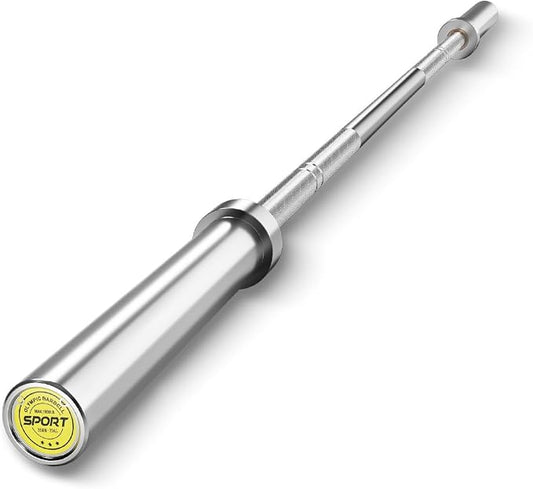 7ft Olympic Barbell for Home Gym, 45lb 2" Weight Bar for Deadlift Weightlifting, Bar, 1000 Lb High-Capacity, Hard Chrome, Knurled Grip, Strength Training Bench Press Squat Presses, Rows, Curl