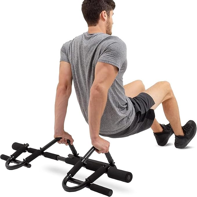 Upgrade Pull Up Bar for Doorway - Max Capacity 330 lbs, Portable Upper Body Workout Bar for Strength Training