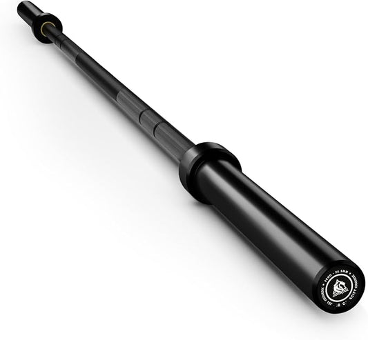 LIONSCOOL 7FT Olympic Barbell 2” Bar for Strength Training Weightlifting | 700/1000/1500lbs Weight Capacity, 2-Inch 40/45lbs Black, Silver, Red, Chrome Power Lifting, Squat, Deadlift, Presses, Row Bar