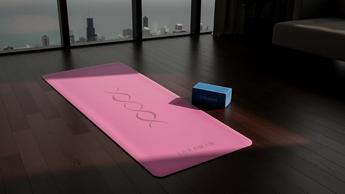 Natural Rubber Workout Mat with Bag | Thick Rubber mat 4.5 mm | Non Slip Yoga Mat Non Slip| Gym Mats for Home Gym Floor Mat, Home Exercise Mats for Home Workout Accessories, Fitness Mat, Workout Mats for Home Gym, Yoga Matt, Stretching Mat, Thick Exerc...