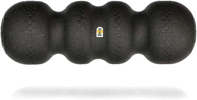 Rollga PRO - High Density Foam Roller for Exercise & Back Pain, 18 inches | Patented Grooves Protect Spine & Bone, Bumps Reach Deeper, Design Mimics Hands-On Massage, Increase Flexibility 22%