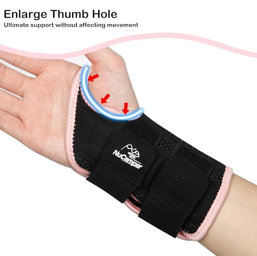 Wrist Brace for Carpal Tunnel Relief, Adjustable Wrist Support Splint Hand Brace for Men Women, Wrist Stabilizer Night Support for Pain Relief,Tendinitis,Arthritis(Left Hand, S/M)