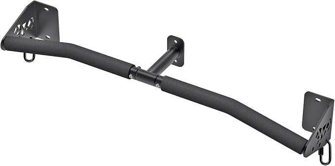 SELEWARE 32"/36" Wall Mount Pull Up Bar Joist Mount Chin Up Bar for Doorway | Heavy Duty Steel Construction Support 450 lb, w/Resistance Band Hooks, Fits 32"/36" Wall Studs for Home Gym Strength Training