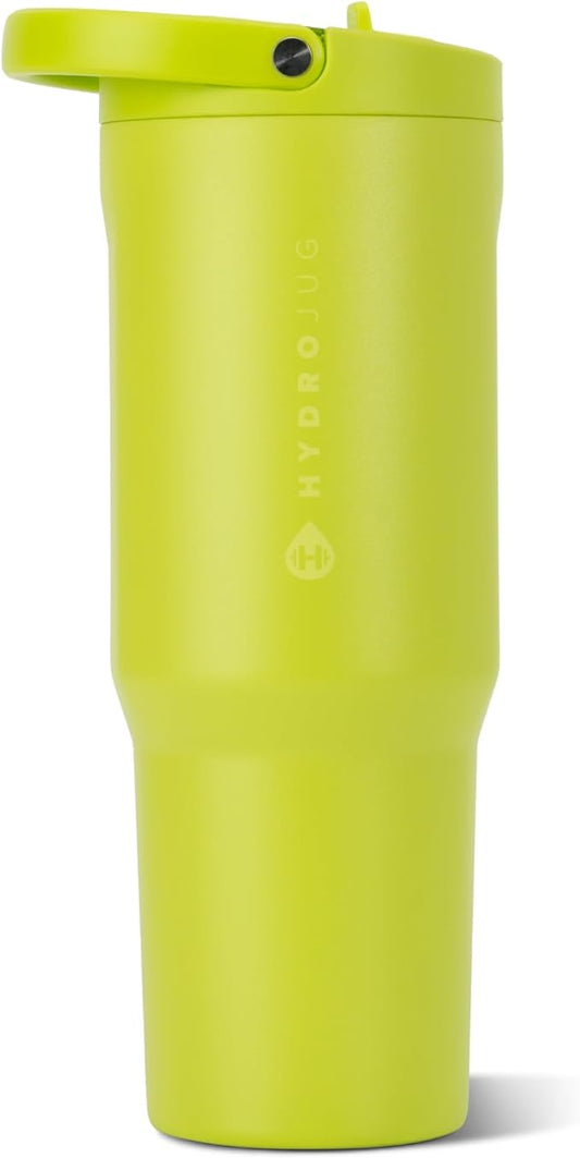 HydroJug Sport 40 oz Insulated Stainless Steel Water Bottle, Lemon Lime