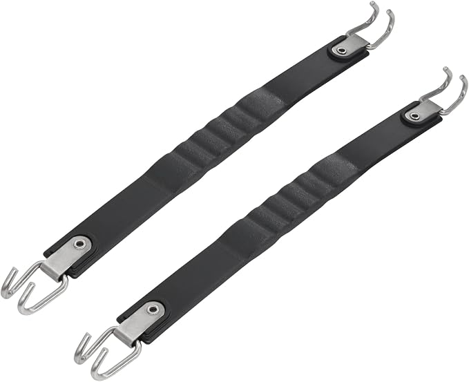 Golf Cart Battery Lifter - 2 PCS, Carry Strap for Trojan, Club Car, EZGO, Yamaha - Black or Orange