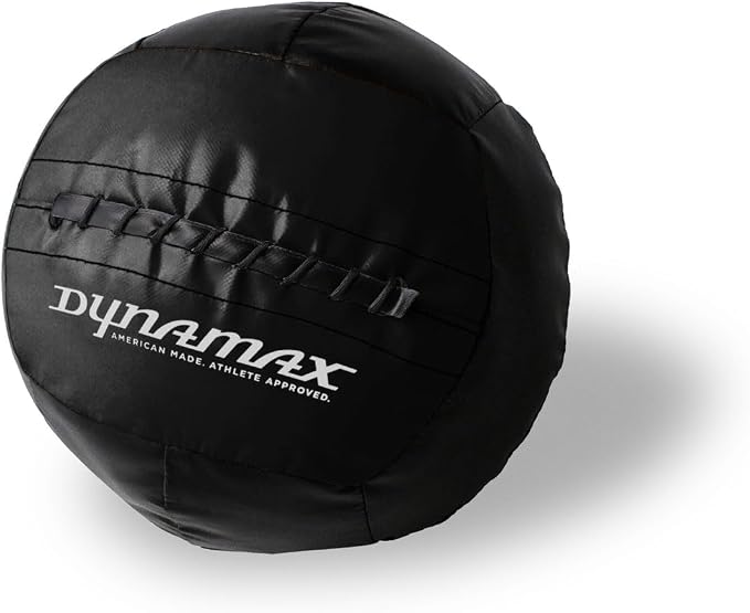 Dynamax Mini Medicine Ball, 2–12 lb Soft Shell Wall Ball, 10-Inch Weighted Exercise Ball for Strength Training, Core Workouts, Conditioning & Functional Fitness