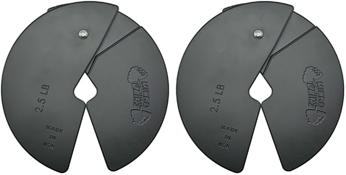 Micro Gainz 2.5LB Dumbbell Fractional Weight Plates, 2-Piece